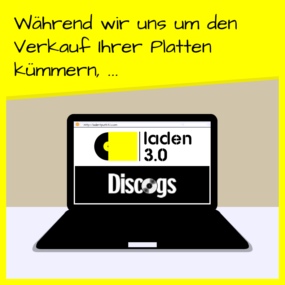 Während wir uns um den Verkauf Ihrer Platten kümmern...
